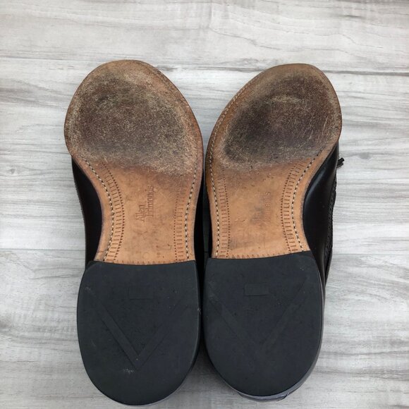 Allen Edmonds Loafers Mens 10D Burgundy Leather Slip On Shoes - Picture 12 of 12